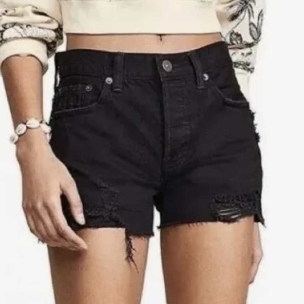 Free People Distressed Shorts